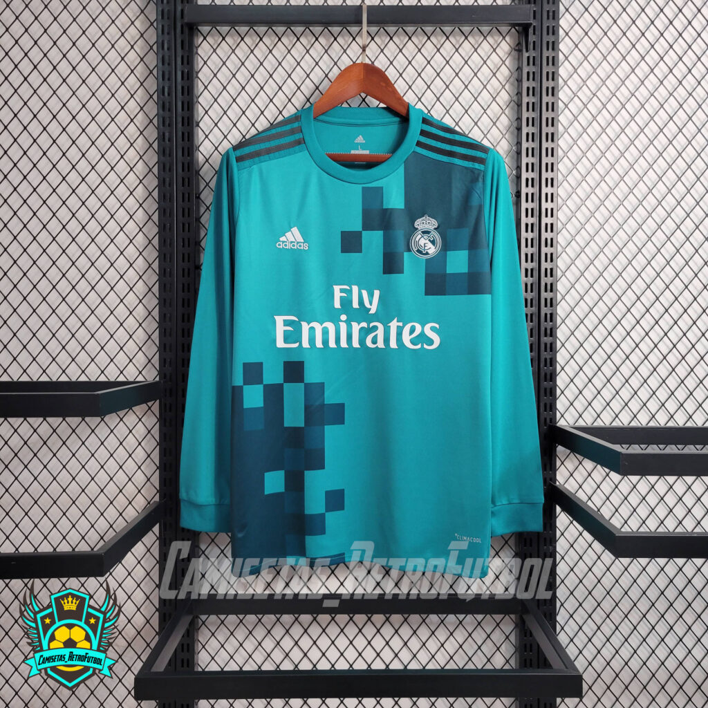 Camiseta Retro Real Madrid CF 2017 2018 Tercera Manga Larga