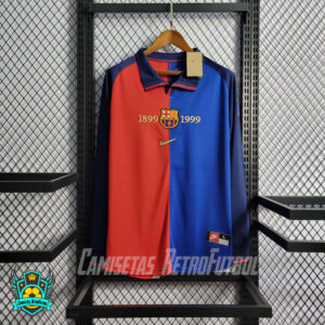 Camiseta Retro FC Barcelona 1999/2000 Local (Manga Larga)