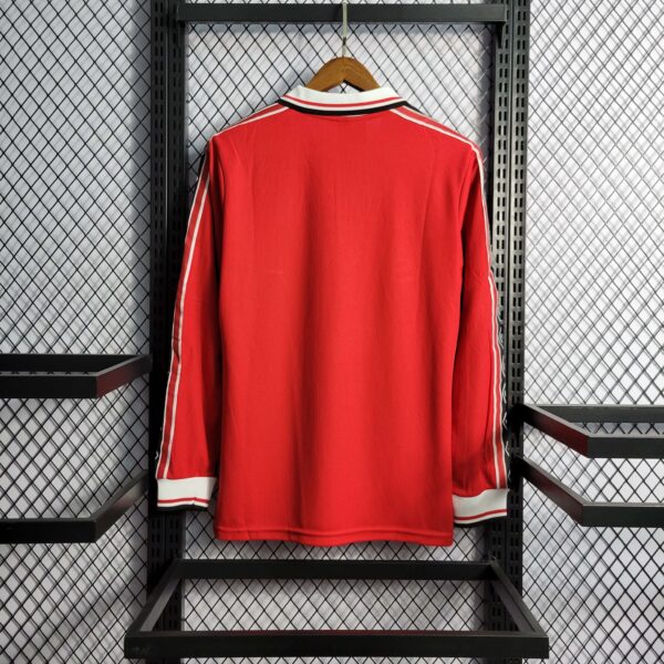 Camiseta Retro Manchester United 1998/1999 Local (Manga Larga)