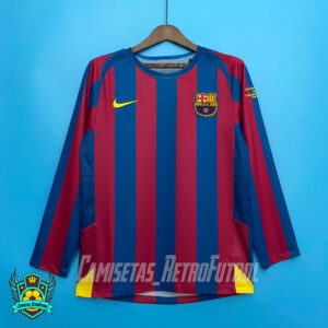 Camiseta Retro FC Barcelona 2005/2006 Local (Manga Larga)