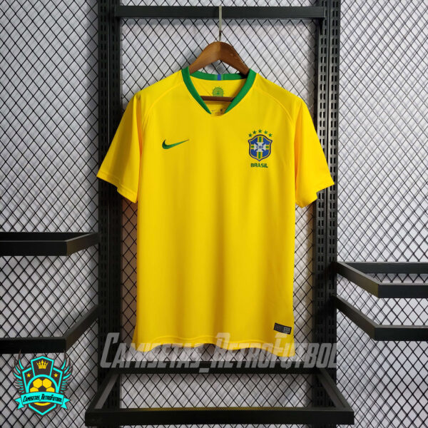 Camiseta Retro Brasil 2018 Local