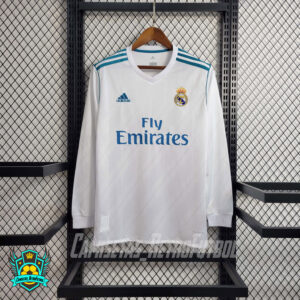 Camiseta Retro Real Madrid CF 2017/2018 Local (Manga Larga)