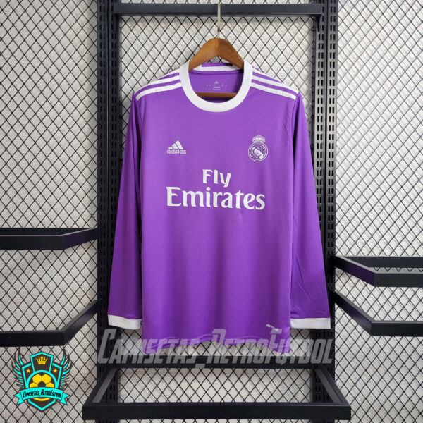 Camiseta Retro Real Madrid CF 2017/2018 Visitante (Manga Larga)