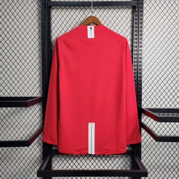 Camiseta Retro Manchester United 2007/2008 Local (Final Champions League) (Manga Larga) 